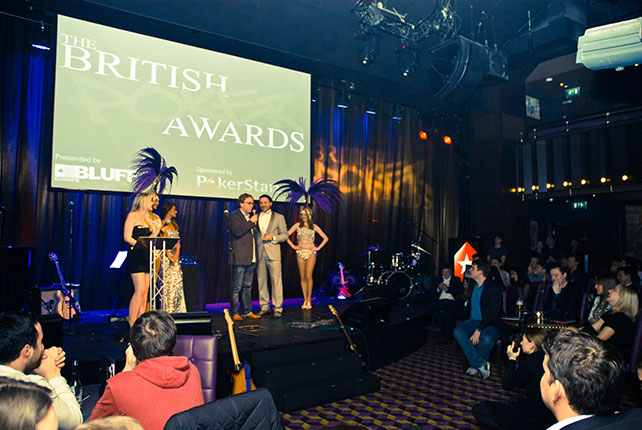 British Poker Awards ceremony